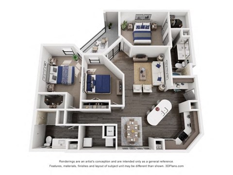 a 1 bedroom floor plan  villas at spring creek